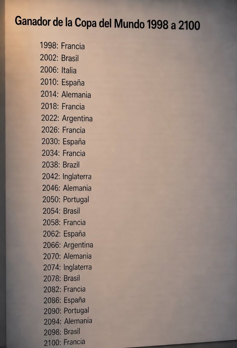 CoeBets's tweet photo. Ganador del Mundial 1998 a 2100 https://t.co/EqaH5c7jz4