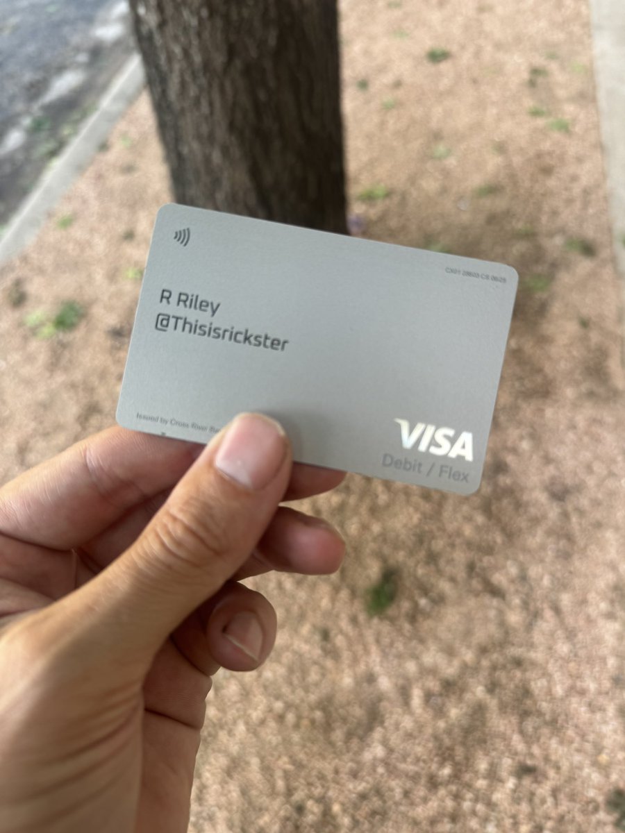 Thisisrickster's tweet photo. X Money card arrived. They say you can tap into everything 🤔 https://t.co/Z31X9ipkop