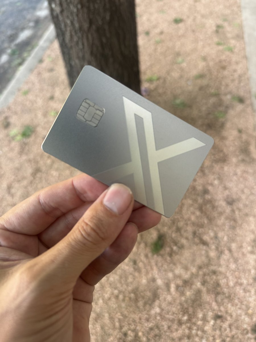 Thisisrickster's tweet photo. X Money card arrived. They say you can tap into everything 🤔 https://t.co/Z31X9ipkop