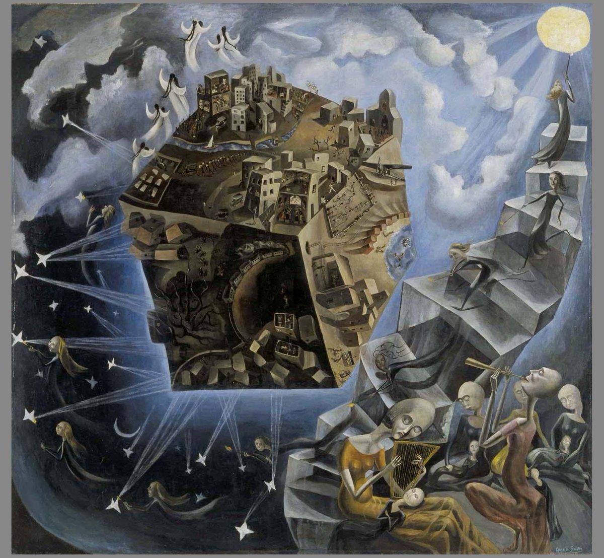 work_for_art's tweet photo. “A World” by Ángeles Santos.

She painted it when she was only eighteen years old and it reveals a unique imagination and artistic vision. Her work was overlooked, however she is now known as one of the most significant Spanish artists in Surrealism and magical realism movement. https://t.co/KF0gNXmVeK