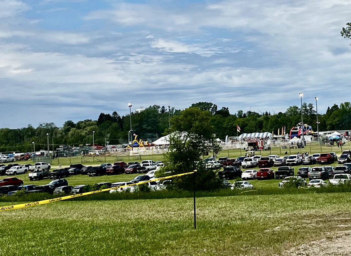 LisaThompsonPC's tweet photo. This is a perfect event for #FathersDayWeekend, Congrats to all involved in organizing the annual  #Dungannon Tractor Pull - when in #Lucknow today I was told there had to be 5-6,000 people out for opening night and the grandstands will be jammed again tonight!! Just look at that camp ground! #RuralEcDev for the community will generate many  positive spinoffs! Thanks to @SnobelenGrain for your support/sponsorship as well!