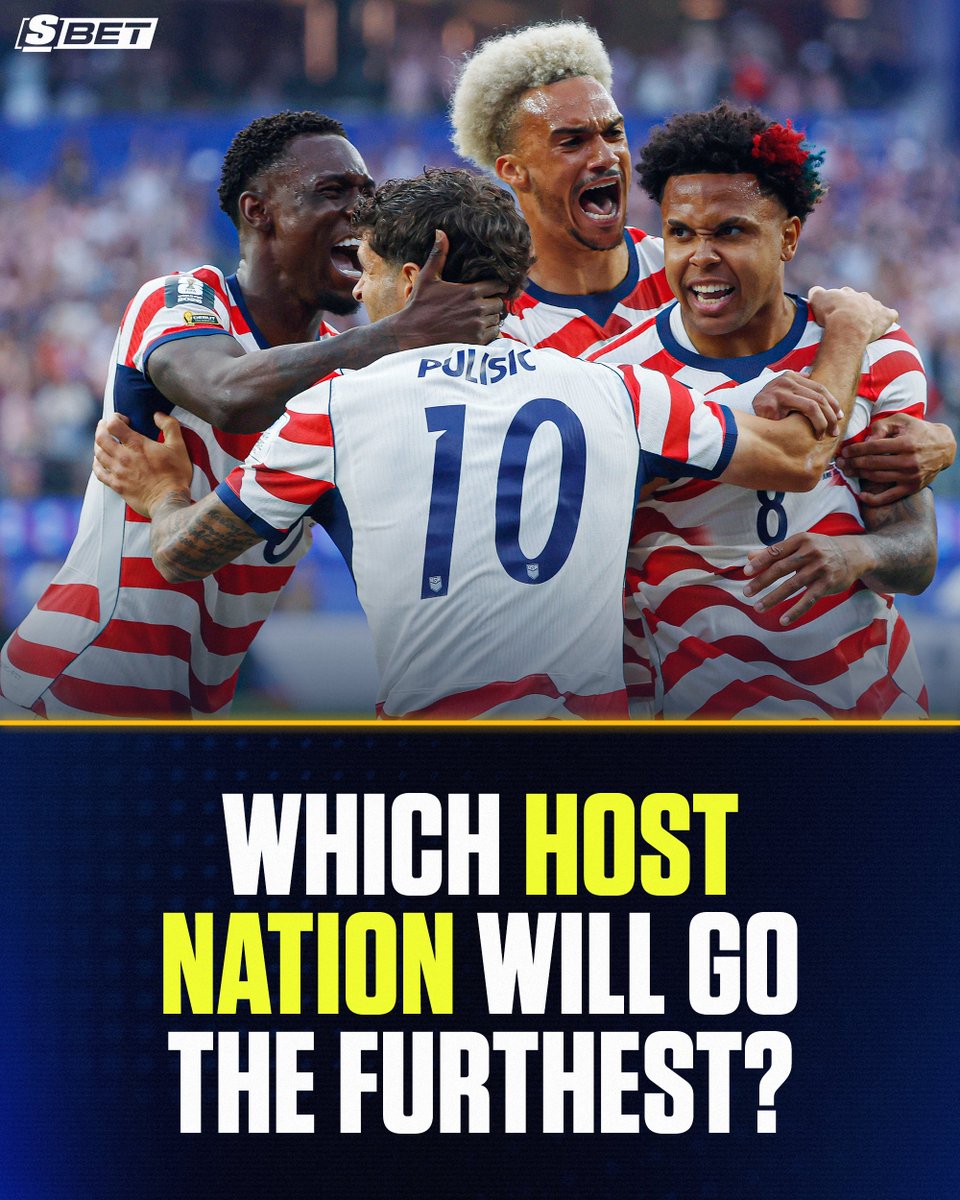 theScoreBet's tweet photo. Which host nation will have the most success in the Knockout Stage?? 🤔

🇲🇽 MEX to Reach QF (+300)
🇲🇽 MEX to Reach SF (+800)
🇨🇦 CAN to Reach QF (+360)
🇨🇦 CAN to Reach SF (+1200)
🇺🇸 USA to Reach QF (+140)
🇺🇸 USA to Reach SF (+525) https://t.co/h3SindJvJr