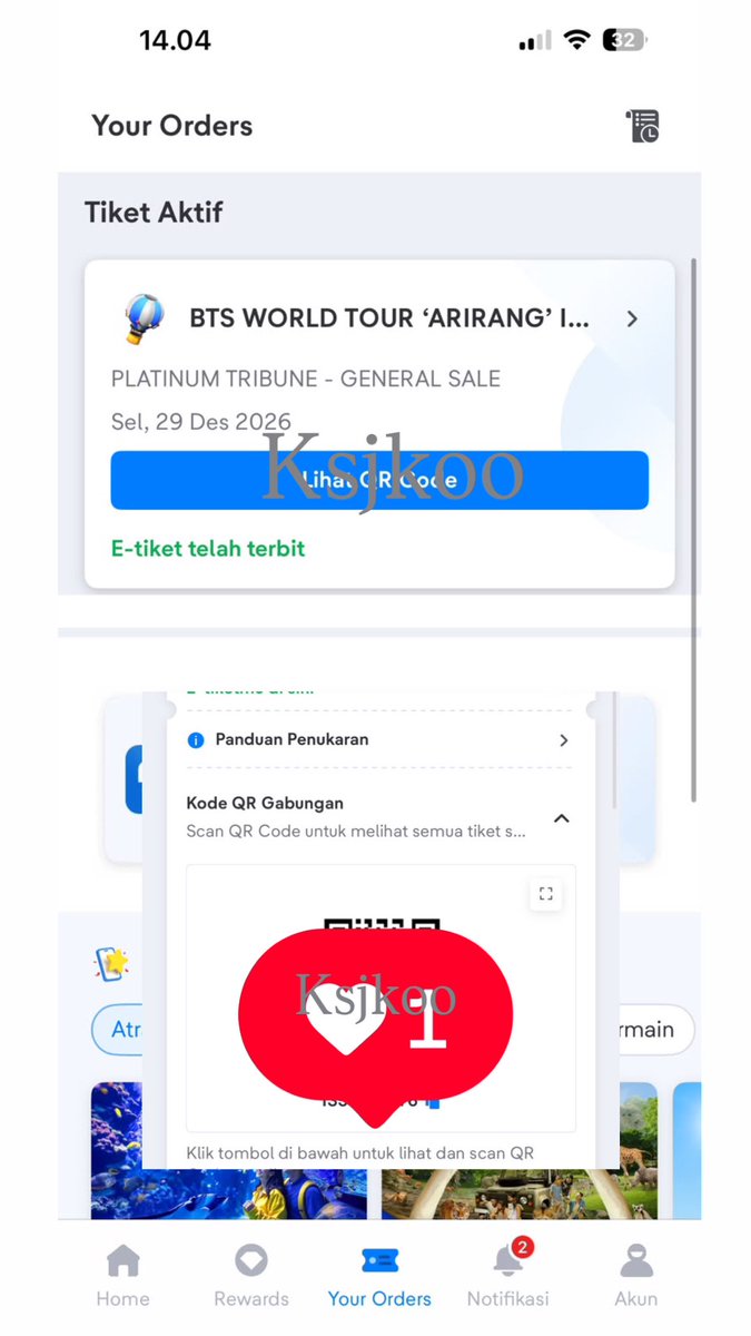 ksjkooo's tweet photo. YANG MAU RAYAIN ULTAH KTH MERAPAT YAH}
WTS BTS ARIRANG JAKARTA GEN SALE
2 tix PLATINUM TRIBUNE DAY 3 
Rp 6jt,-/tix fullpay
semua jenis proof ,cod jakpus✅
tuker ig/sosmed ✅
urus sampe WB ✅
Dijual karna 2 jastip aku secured disection yang sama😭 
Thxx https://t.co/AxkHtOHoku