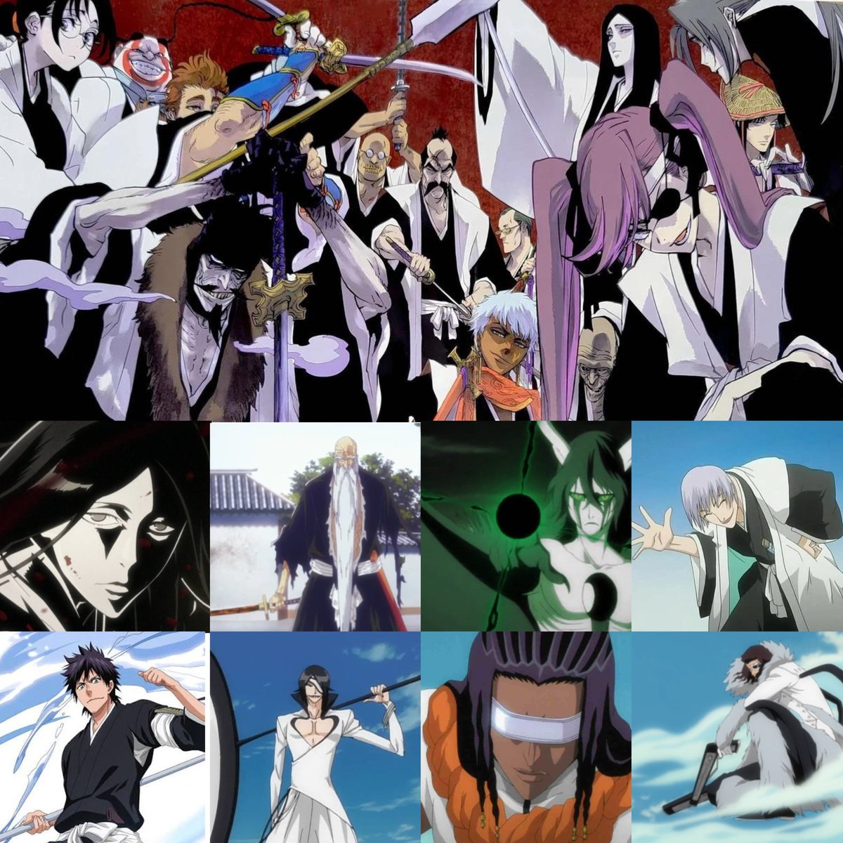 buriednumber1's tweet photo. Bleach characters that will return in the Hell arc https://t.co/RSZy7SaEH6