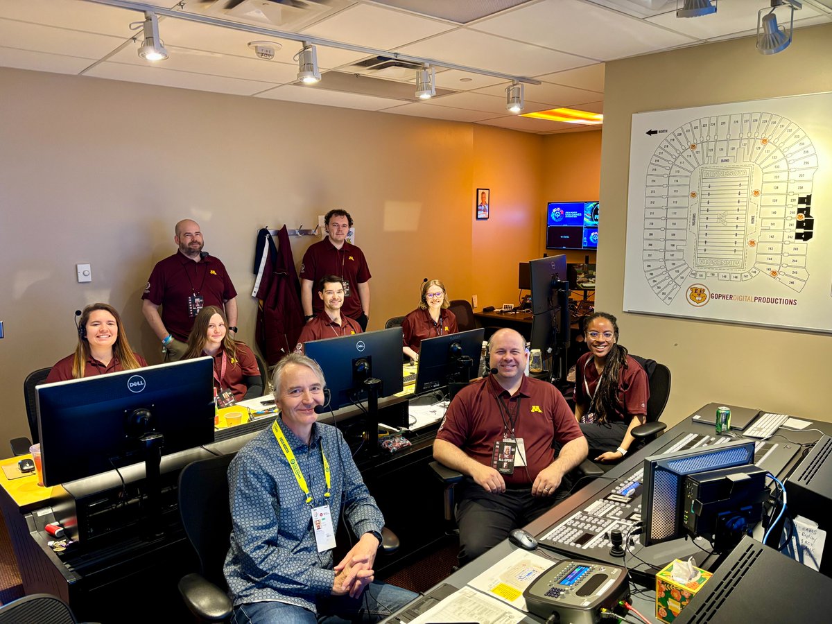 GopherVideo's tweet photo. A peek behind the scenes at a few of our staff who are supporting Opening Ceremonies today for @2026USAGames at Huntington Bank Stadium and 3M Arena at Mariucci.
Good luck to all the athletes this week! https://t.co/LkMxTCw2Hx