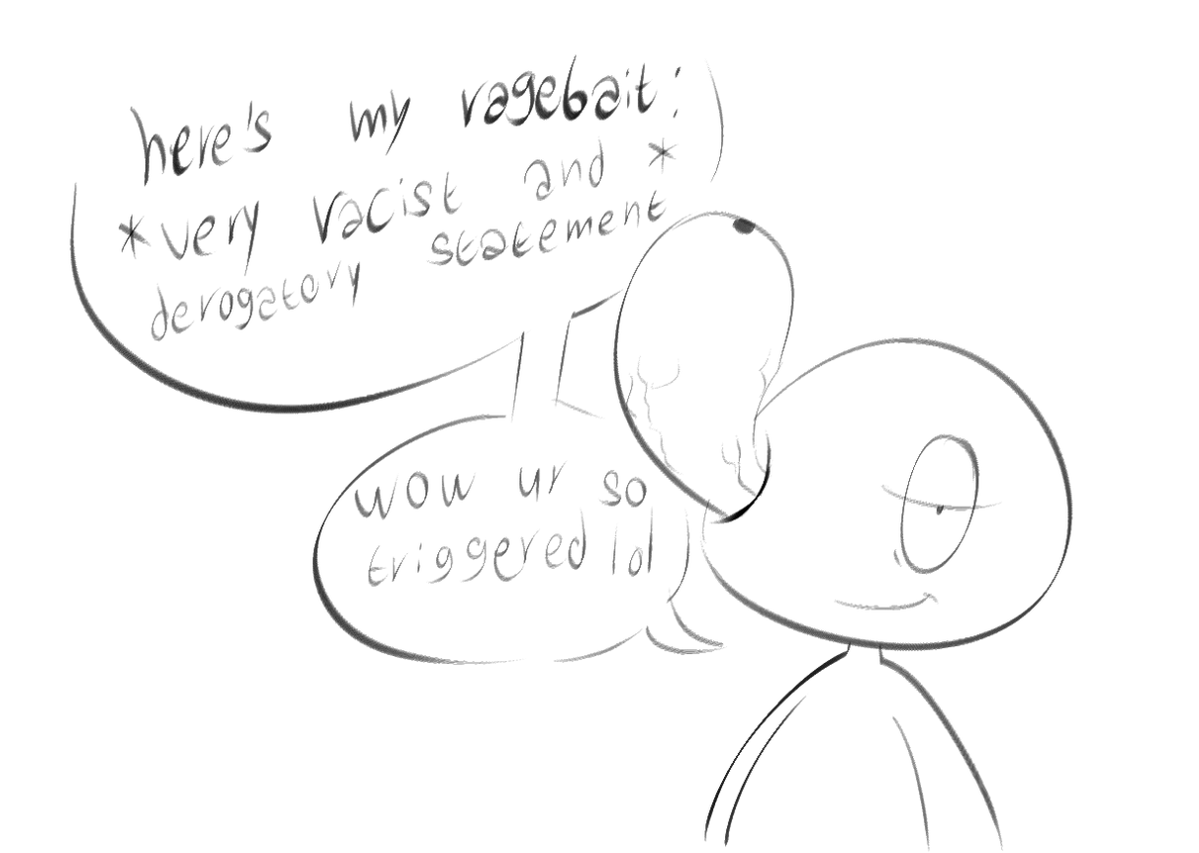 4hrtz's tweet photo. every so often when i see people trying to ragebait others on youtube or roblox, they don't know what ragebaiting means and so it comes off like this: https://t.co/TRBUIsEaLf
