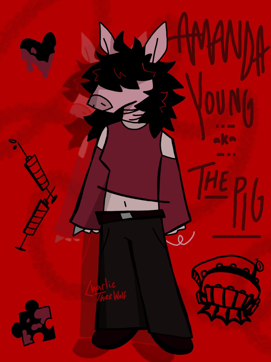 CharlieWolfArt's tweet photo. Umm I forgot to actually post this LOLL
--
I love you Mandy............ I am hoping to do more dbd art in the future, but (as my close friends know) I've been obsessing over Amanda
--
#deadbydaylight #dbd #dbdart #saw #jigsaw #art #furryartist @DeadbyDaylight (just for funsies) https://t.co/gRkbnHroNw