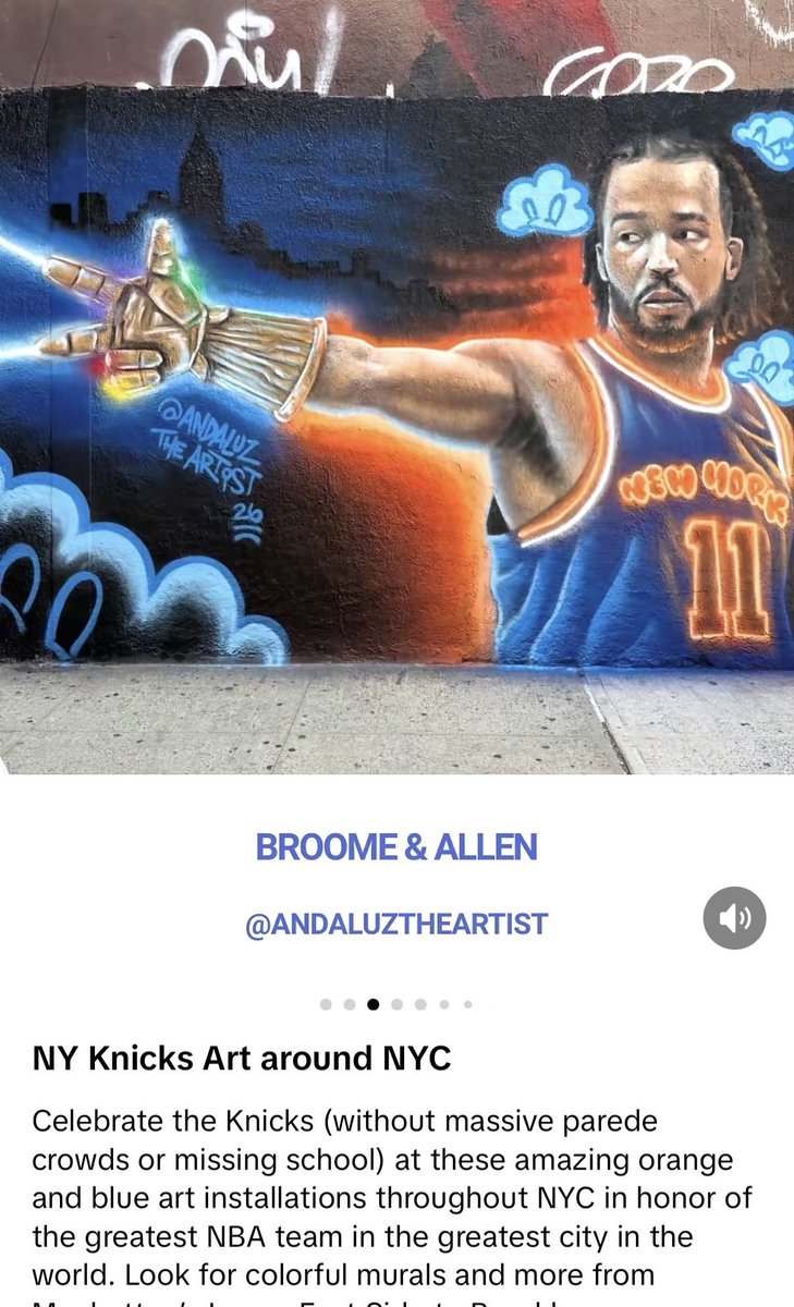 TommyBeer's tweet photo. Knicks art in NYC with locations https://t.co/3BFUw9OZZs
