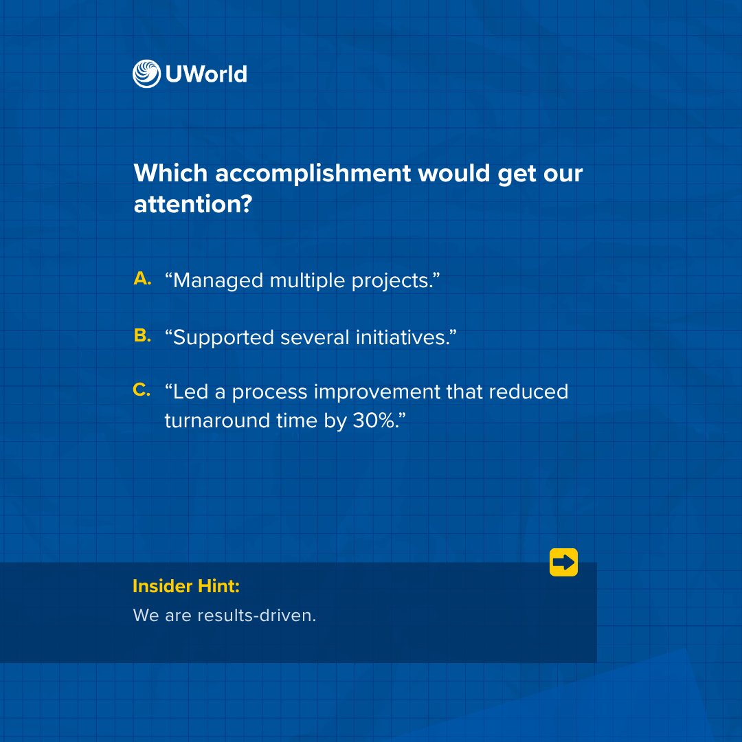 UWorld's tweet photo. Got a job interview with UWorld? Here are a few insights from our Director of Talent Acquisition.

👉 See more questions and hints on LinkedIn: https://t.co/Ehc4H4R30B

Which takeaway stood out to you most?👇

#Hiring #CareerAdvice #InterviewTips #Careers #TalentAcquisition https://t.co/U4HsupO1Uo