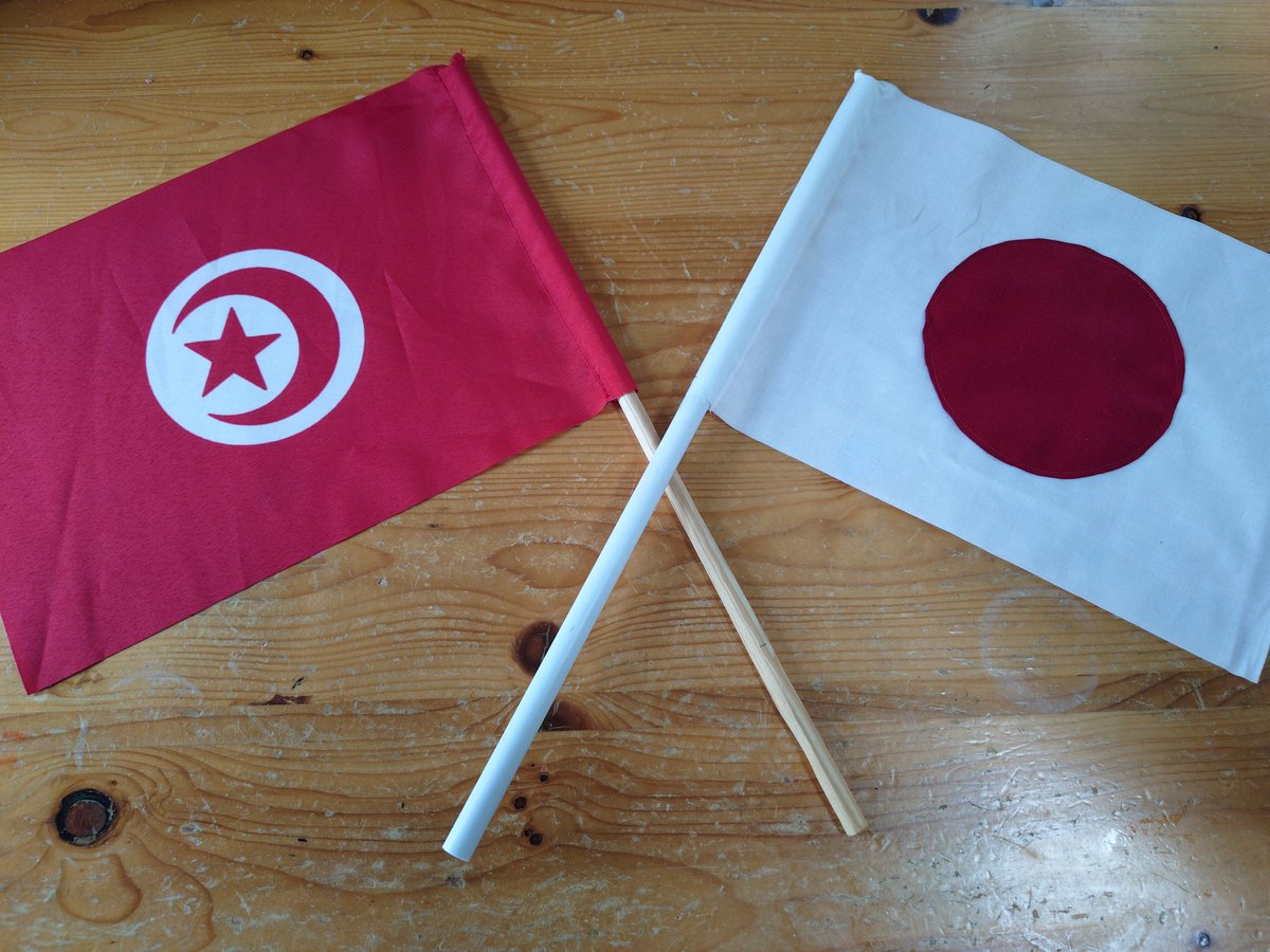 mar_1122's tweet photo. 日本対チュニジア。
チュニジアは貰ったので日本は自作。 https://t.co/dSyFZ9I1sQ