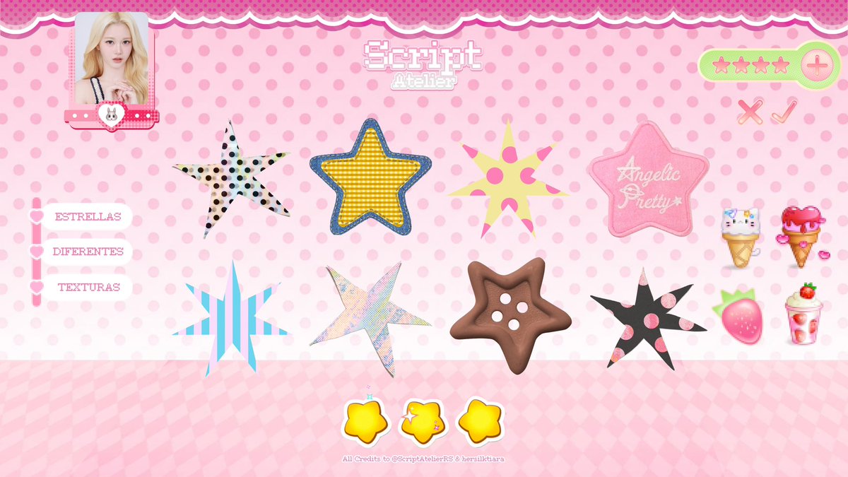 ScriptAtelierRs's tweet photo. ⠀⠀⠀ ⠀ ּㅤ⠀⠀⠀𓊊ᜓ ✿ 𓊊ᜓ ⠀⠀⠀ ּㅤ
⠀⠀⠀               ESTRELLAS 

⠀⠀⠀ paquete de +70 recursos
⠀⠀⠀ en  png.  Recopilados por
⠀⠀⠀𓊆ㅤ  admin 🐰 ㅤ𓊇.   Créditos   
 ⠀⠀⠀a los creadores. ❤︎  ٫ㅤ  

⠀⠀⠀  ❀ᮬ ⠀by script atelier⠀♡

https://t.co/z2H5Pe38oC https://t.co/6NmxxKLpSz