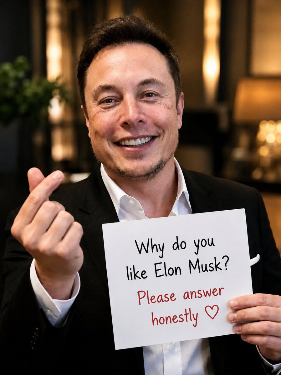 GodblessElonMk's tweet photo. Be honest 👇 
 
Why do YOU like Elon Musk the most?

A) His innovation 🚀
B) His confidence 😎
C) His sense of humor 😂
D) His unpredictability 🤯
  Answer this inbox me directly and Follow me 
Gift for y'all https://t.co/gLI2mv1og8