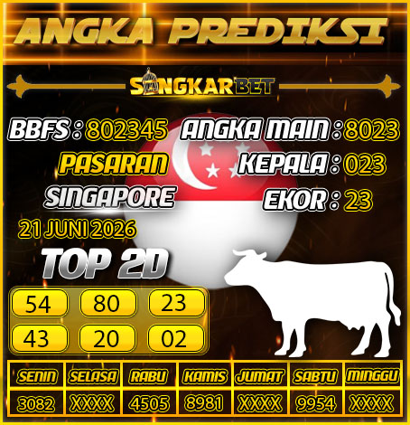 Sangkarbet_Ofc's tweet photo. PREDIKSI SINGAPORE 21 JUNI 2026

#prediksisgp #angkajitu #sangkarbet #singapore #livedrawsingapore #livesgp #bocoranprediksisydney #resultogel #resultsingapore

Link Gacor : https://t.co/Dkom3MPpmL https://t.co/WCav6KsOzW