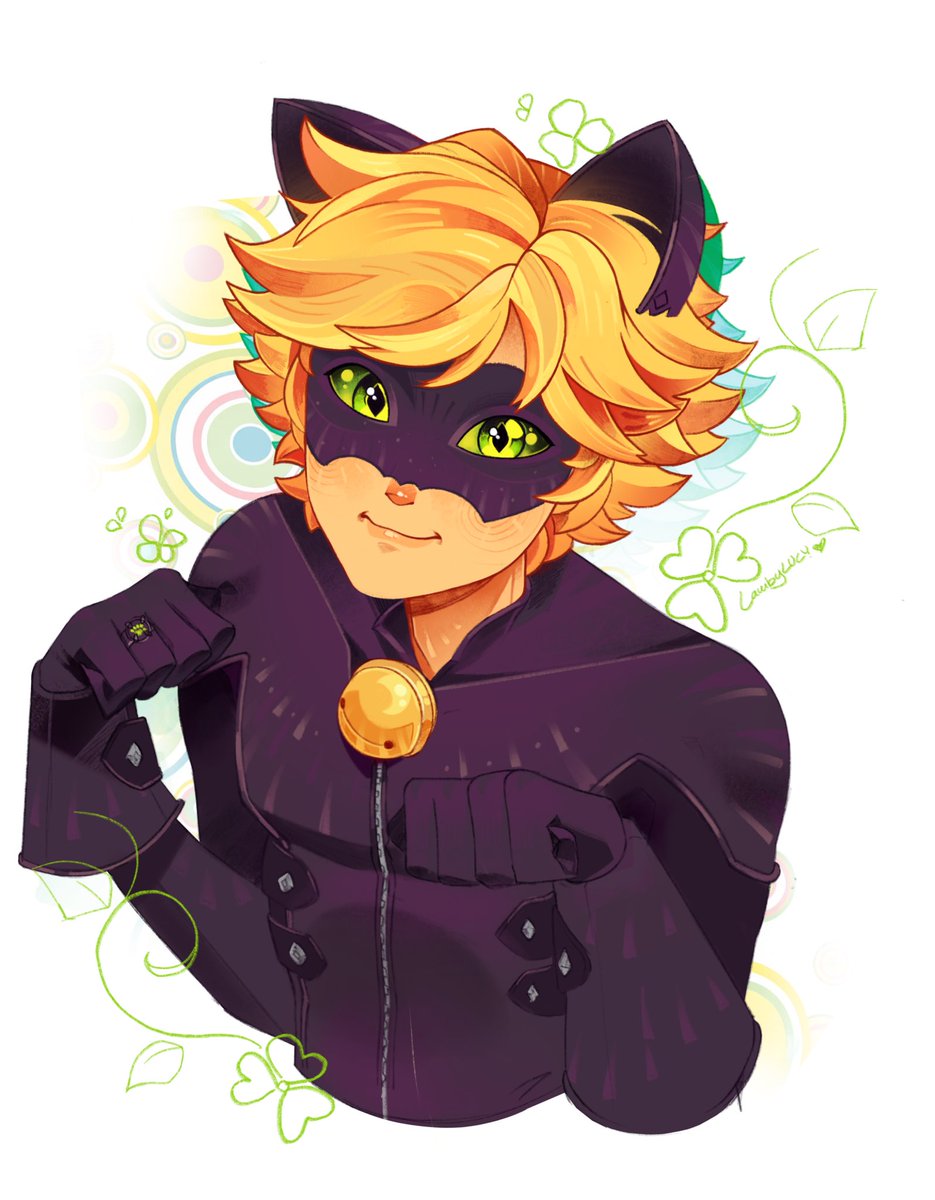 lambylucy's tweet photo. Chat Noir ￼🐈‍⬛ looking at his lady! #mlbtwt https://t.co/ow883LLY5h