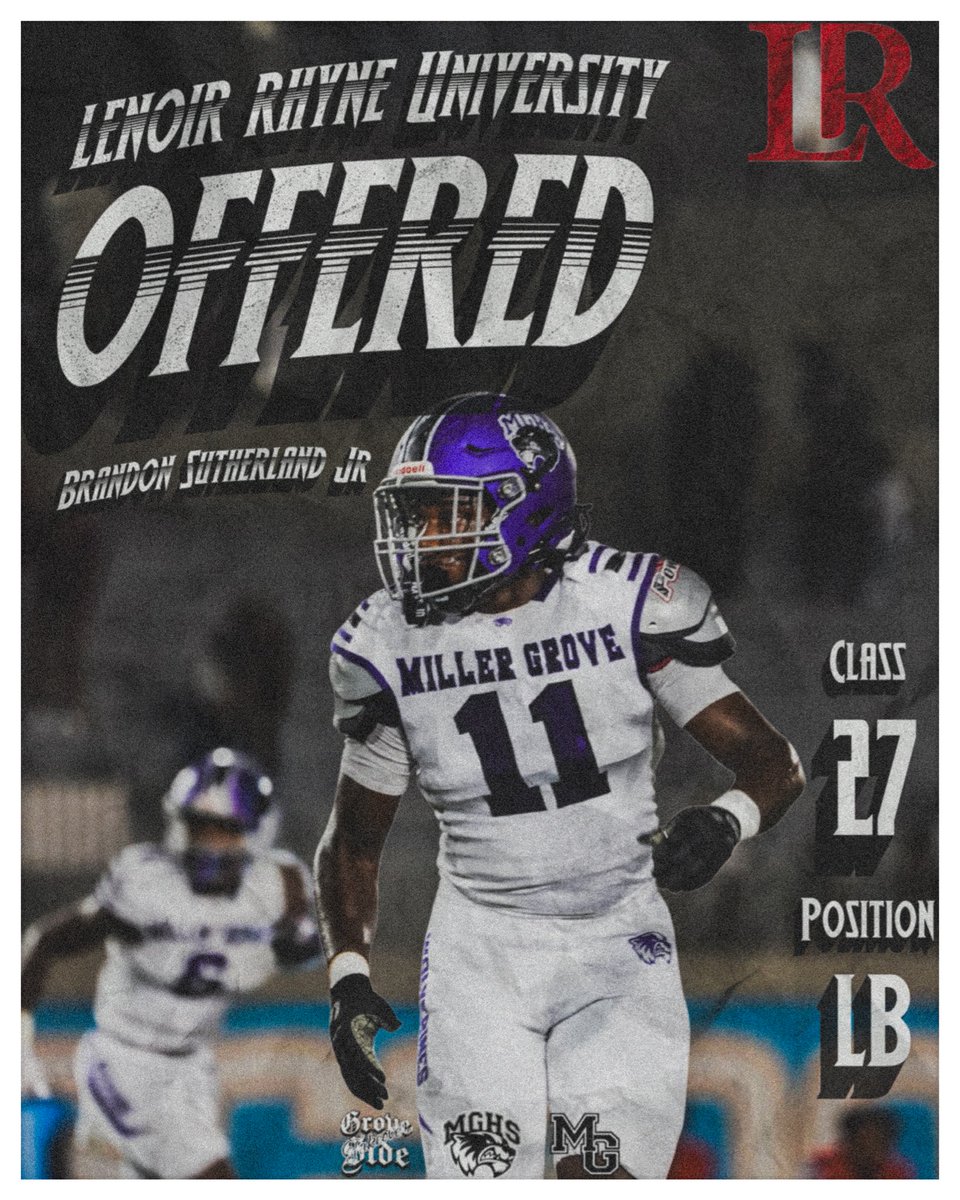 MillerGroveFB's tweet photo. 🚨Offer Alert🚨
2027 LB @Brand0jr picked up an offer from @LRBearsFootball
#WolverinePride / /#GrovesideProduct / / #RecruitMGFB https://t.co/og1LqqXZIG