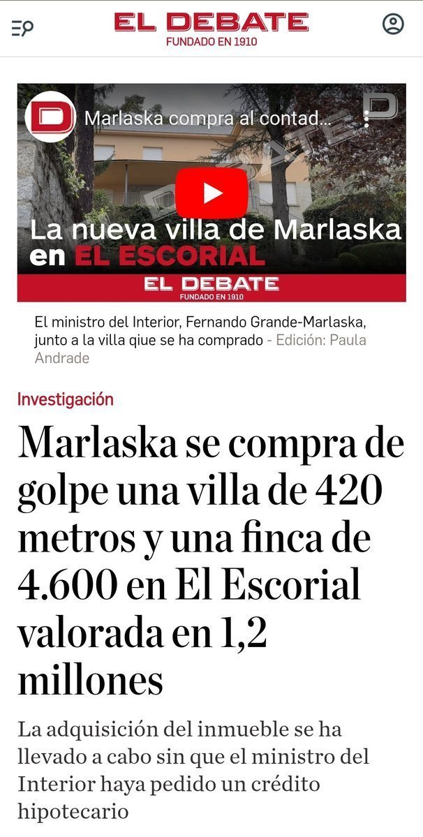 GuillermoRocaf1's tweet photo. #BOMBAZO🎯: El nuevo CHALET de LUJO de MARLASKA en PORTUGAL habría sido financiado por la TRAMA de los HIDROCARBUROS👇
Esto explicaría el trato de favor recibido por las FCSE del @interiorgob 😡
Recordemos que el chalet en España lo pagó de golpe 🧐
Tendríamos ya los CHALETS y pisos de Lujo con sus REFORMAS de Abalos, Carlos Moreno número 2 de @mjmonteroc, la reforma de Santos Cerdán, el chalet en La Moraleja y los CHALETS de MARLASKA?⚠️