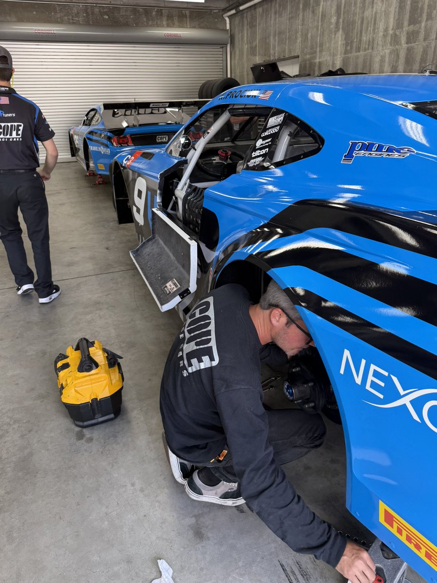 MikeCopeRacing's tweet photo. Day 2 ☑️
Race Day 🔜 Tomorrow at 10:10 AM EST ⏰
Watch live on PRIME! Just search Trans Am to follow your favorite #CopeRaceCar as they talk the brickyard!
@GoTransAm #TA2 @IMS https://t.co/88lm04SNQf
