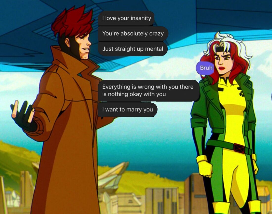 PunkerDuckie's tweet photo. He's into it.
#romy #rogueandgambit #gambitandrogue #gambit #rogue https://t.co/NqWsVHIpHV