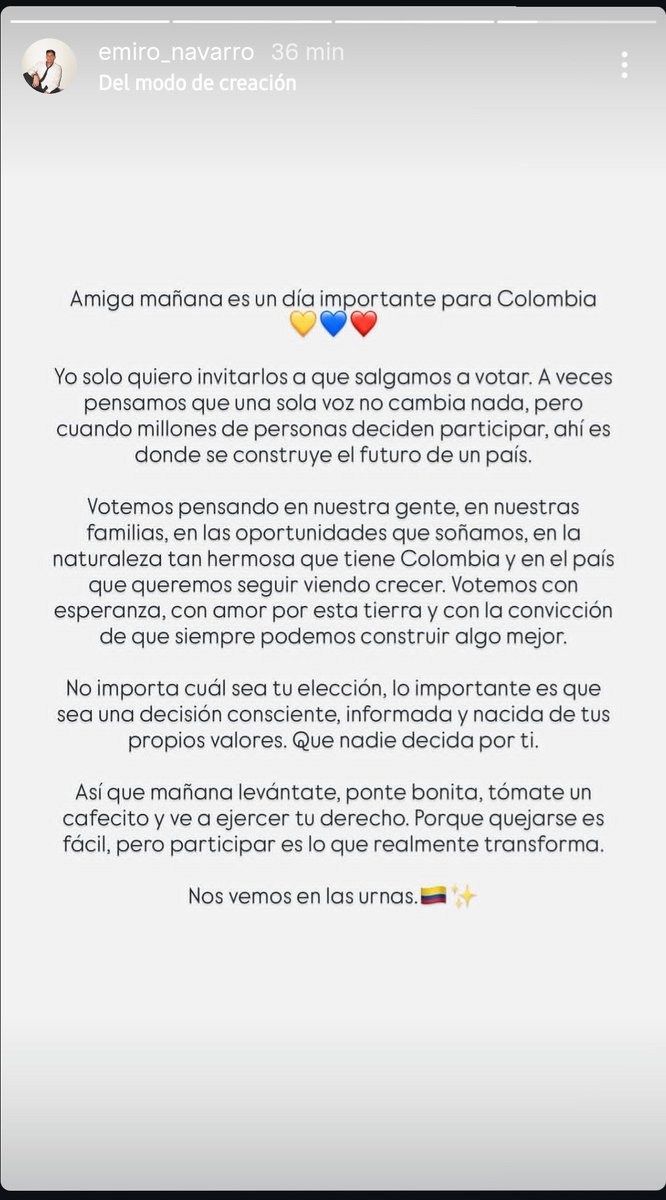 Sst1152's tweet photo. Votemos pensando en nuestra gente, en la naturaleza.... Emiroooo no fallas en el Lado correcto 🥹🫰🏼🫰🏼 #CepedaPresidenteEnSegunda #Emiro #Colombia #CepedaPresidente https://t.co/YnVOTuhA2X