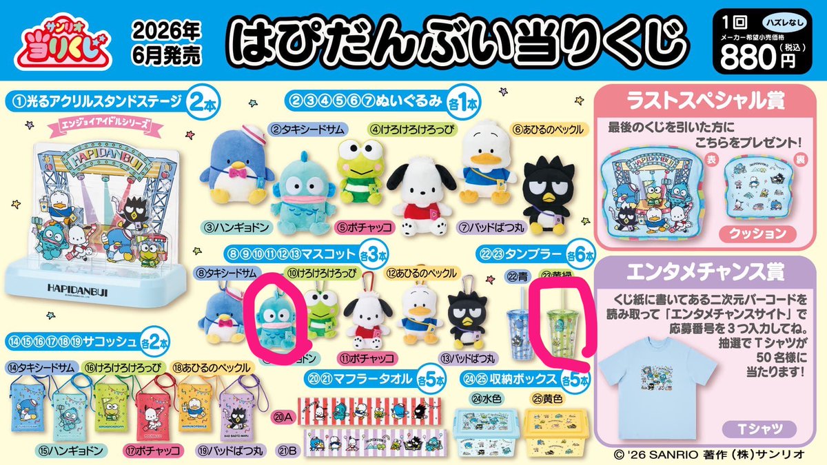 saiore89's tweet photo. @0

【交換/譲渡】サンリオ ハローキティ 当たりくじ はびだんぶい　くじ

譲 ▷▶▷画像◯(ハンギョドンマスコット、タンブラー、ウォーターボトル)

求 ▷▶▷過去くじ or 異種くじ ご相談くださいませ

大阪手渡し可
検索からもお気軽にお声掛けくださいませ😌 https://t.co/VFhgC1kzeQ