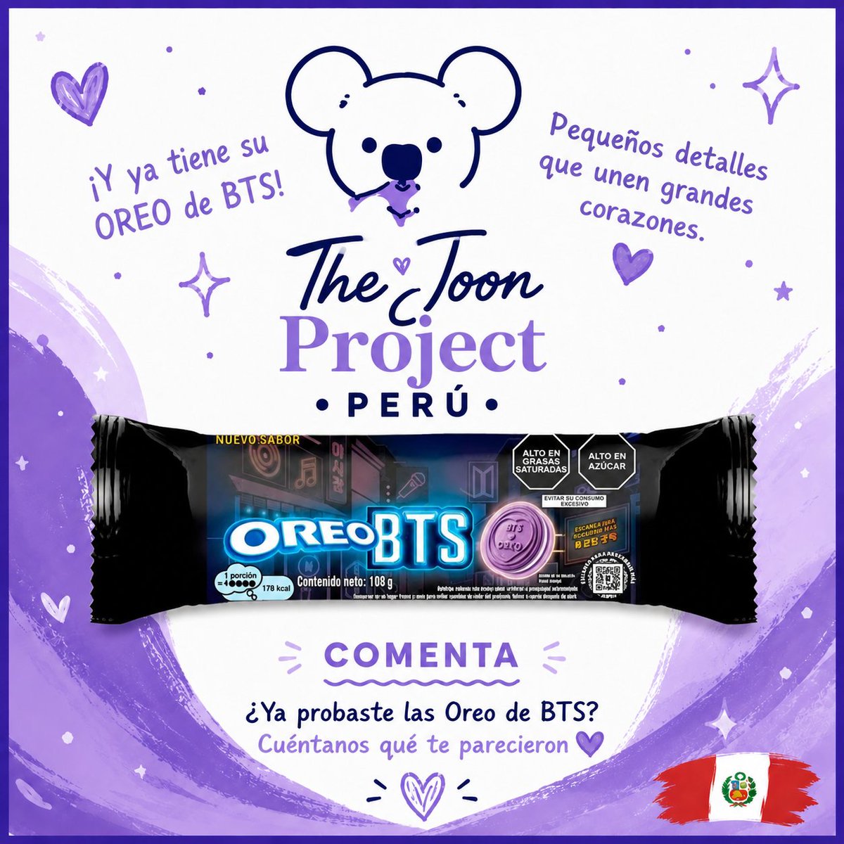 thejoonprojectp's tweet photo. 🍪💜 ARMY, queremos saber... 💜🍪

¿Quién ya tiene las Oreo BTS y quién todavía sigue buscándolas? 👀

✨ Comenta: ✅ "Ya las tengo" si lograste conseguirlas. 🔍 "Aún no" si todavía no las encuentras en tu ciudad.

¡Veamos cuántas ARMY ya las consiguieron! 💜🐨

#ARMY #OreoxBTs https://t.co/3c2XHzmSL7