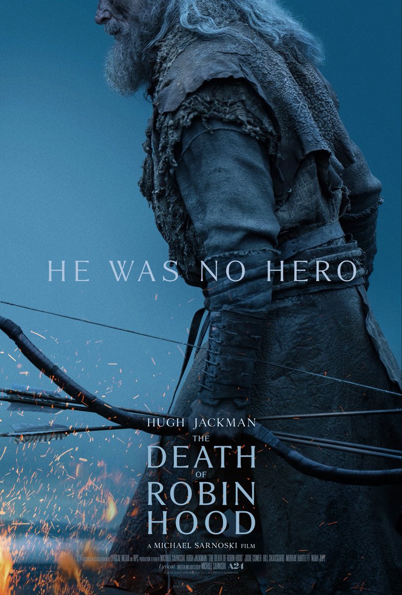 SagaSessions's tweet photo. What did everyone think of “The Death of Robin Hood”(2026)?

Thinking about releasing a short review soon. #moviereview #robinhood #hughjackman https://t.co/WsCFUR4wqt