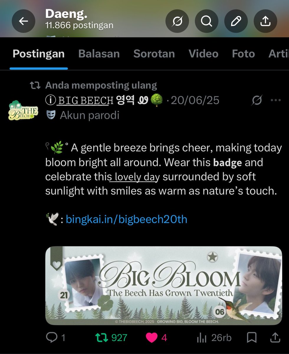satouruu's tweet photo. 3 tahun dengan chara yang sama 🥺💚 https://t.co/Zn8Lc2qM92