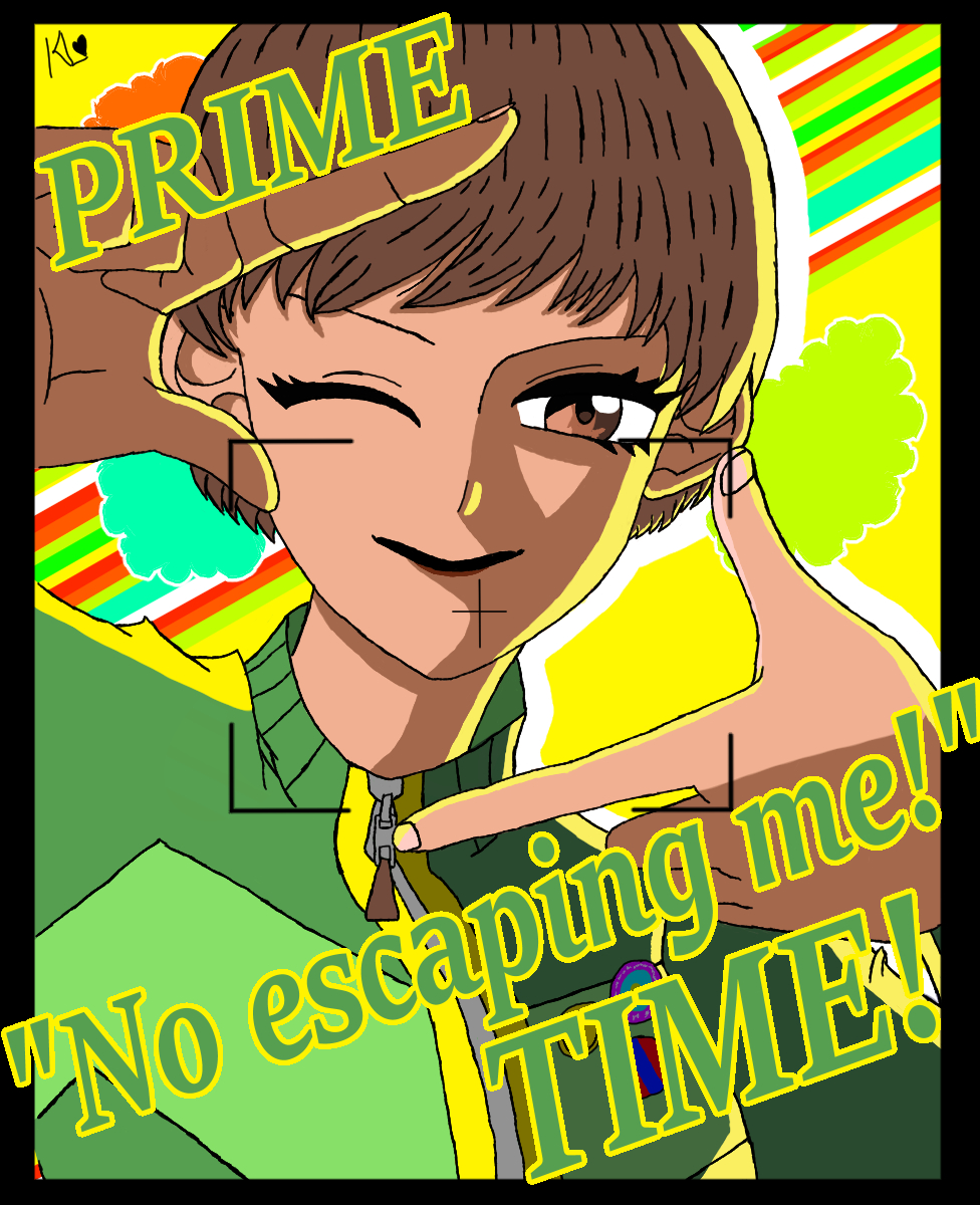 Khamera_2007's tweet photo. ITS PRIME TIME FOR CHIE
my way of showing my excitement for revival!

#persona #fanart #persona4revival #persona4golden #chie #chiesatonaka https://t.co/zYXXoKYfHy
