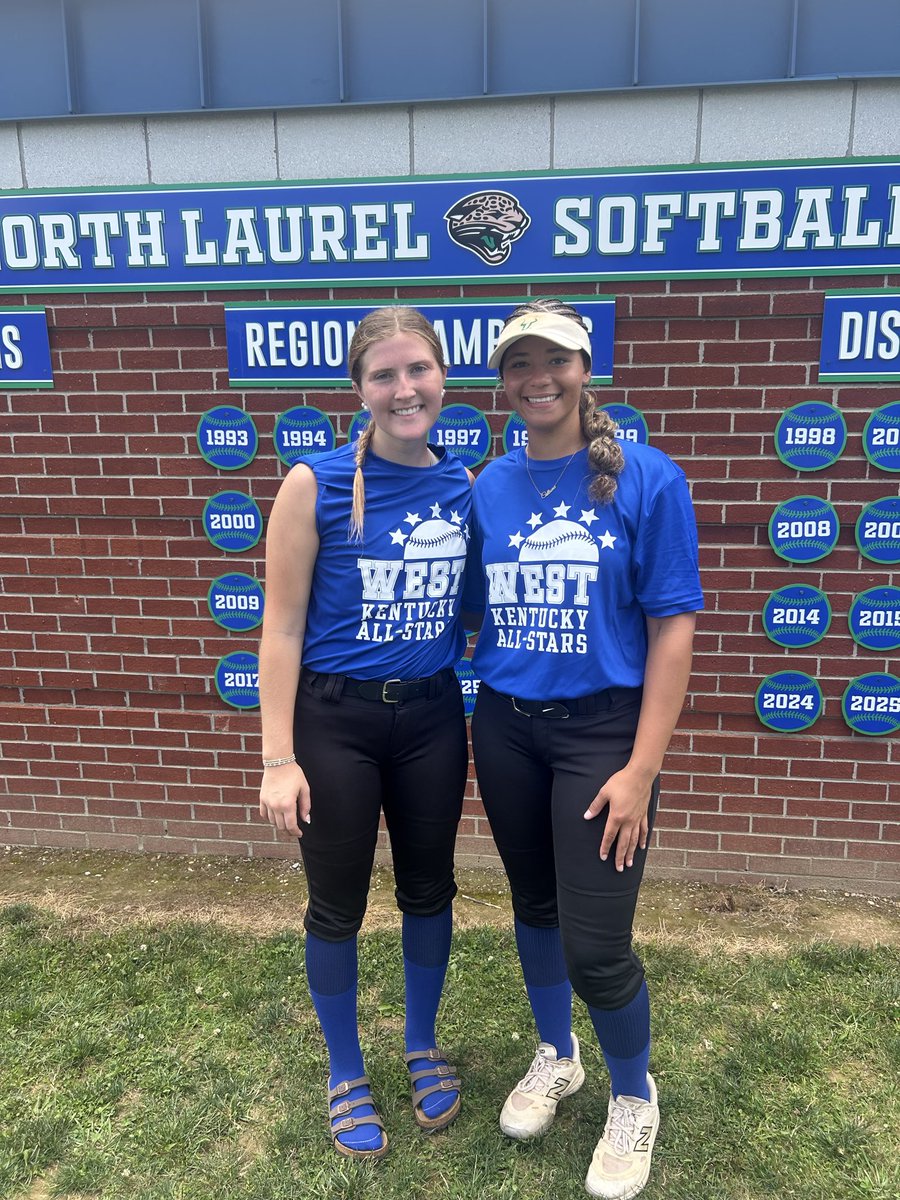 Gwood_softball's tweet photo. Congrats to Kate Rippy and Calliona Huff for being selected for the East/West All-Star Team this year. Way to represent Greenwood! 🐊🥎🐊🥎
@KateRippy2026 @CallionaHuff https://t.co/dlyckjapOd