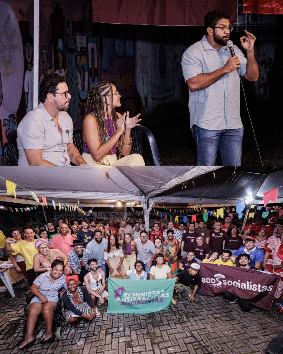 jonesmanoel_PE's tweet photo. Hoje estivemos prestigiando o lançamento da pré-candidatura da camarada Yasmim Alves a deputada estadual por Pernambuco. Casa lotada, muita cultura, muita animação e muita disposição de luta. Foi massa demais!

Fotos: Rebecca Buzato https://t.co/5P9i1j3uc6