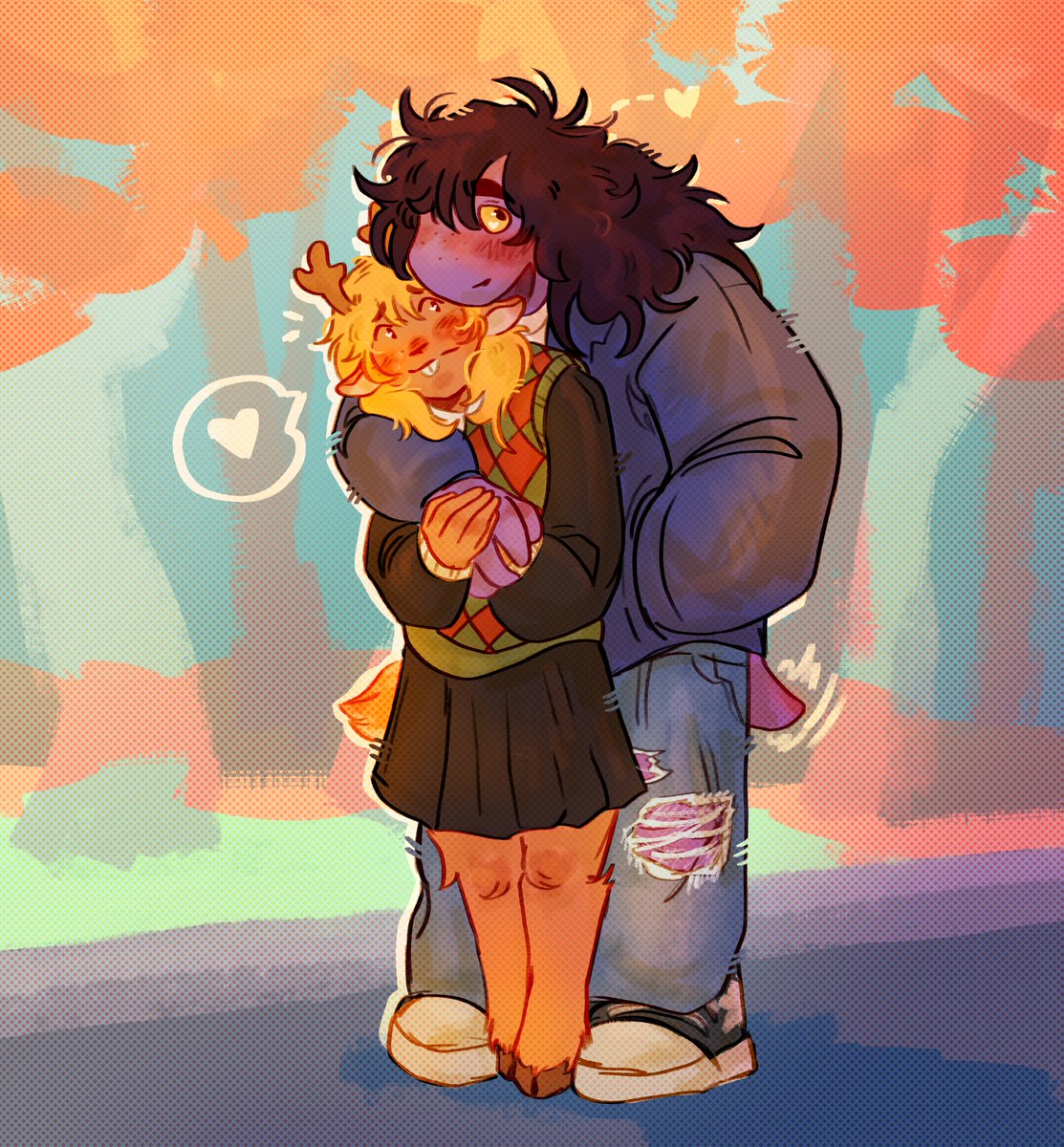 _Enotik_4's tweet photo. Hehe, I’ve redrawn my old sketch and now it’s in colour too!!
.
#deltarune #suselle https://t.co/SUJigtOpvj