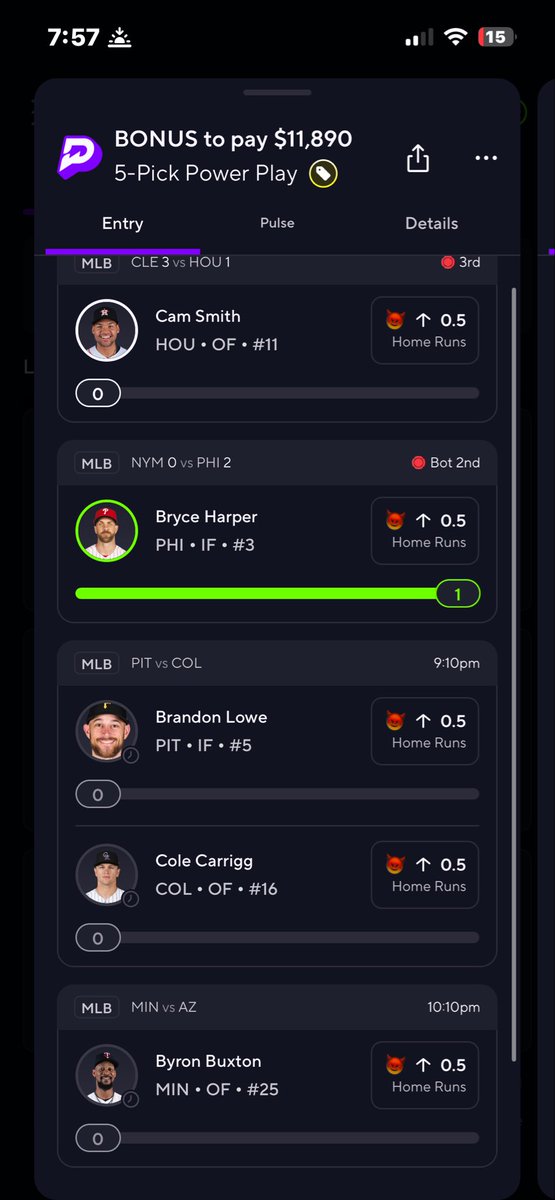 kendugg_'s tweet photo. @MLBHR 1 down https://t.co/mvoafpw665