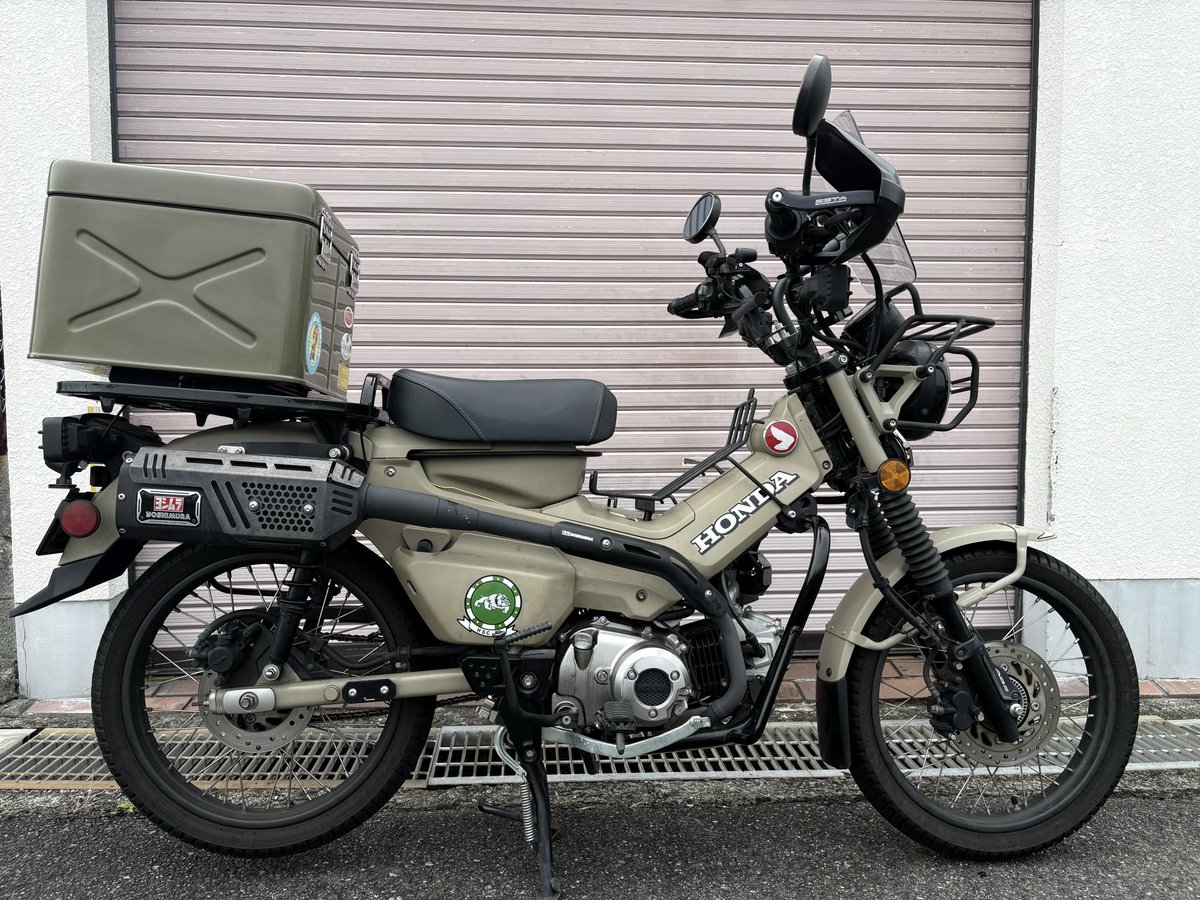 ofuroski026's tweet photo. 名前: オフロスキー
年齢:50代
性別:男
住み:大阪
身長:171cm
車種:ホーネット250
　　 ハンターカブCT125
        スーパーカブC70カスタム
        ジョグ90（3WF）
好き:道の駅のソフトクリーム
一言:小排気量車多頭飼い
バイクいじり&近場へのツーリングがメイン
紀ノ川広域農道，紀ノ川フルーツライン
国道370号線，480号線をよく走っ���います
よろしくお願いします
#バイク乗りとして軽く自己紹介
#バイク好きな人と繋がりたい
#バイク好きと繋がりたい
#バイク乗りと繋がりたい