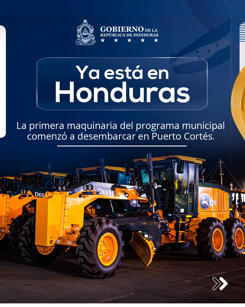hnpresidencia's tweet photo. Los equipos ya llegaron al país. Pero, ¿quién los controlará?, ¿cómo serán asignados?, ¿qué garantías existen para proteger esta inversión?, ¿cómo se capacitará a los operadores?

En este carrusel te contamos todo lo que debés saber sobre el programa de fortalecimiento municipal impulsado por el presidente Nasry Asfura.

⬇️ Hilo para conocer más.