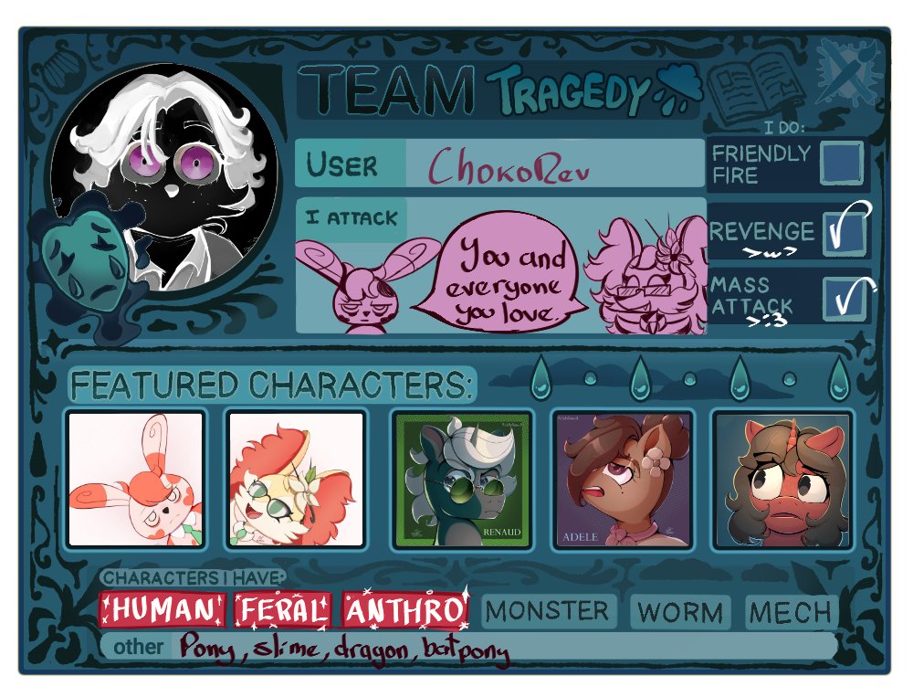 Choko_Rev's tweet photo. I'm doing ArtFight this year btw.

—My Artfight profile: https://t.co/xjByVa0uv9

[🍫]

#artfight2026 #artfight #teamtragedy https://t.co/GsCfVI0Sez