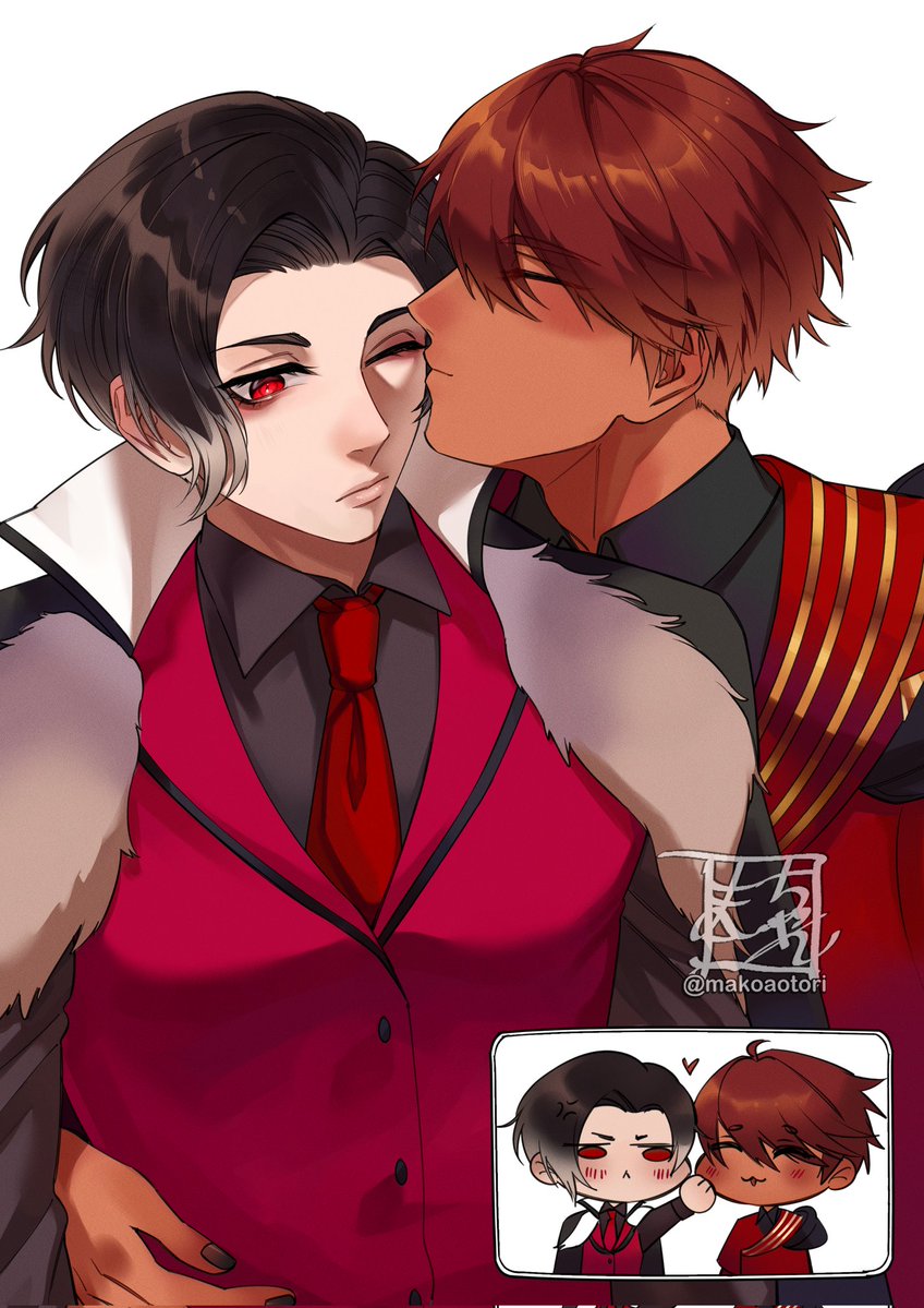 makoaotori's tweet photo. Some DiaLuci for this pride month 🏳️‍🌈
#obeyme #obeymediavolo #obeymelucifer #obeymefanart #おベイみー https://t.co/L5K22wduP9