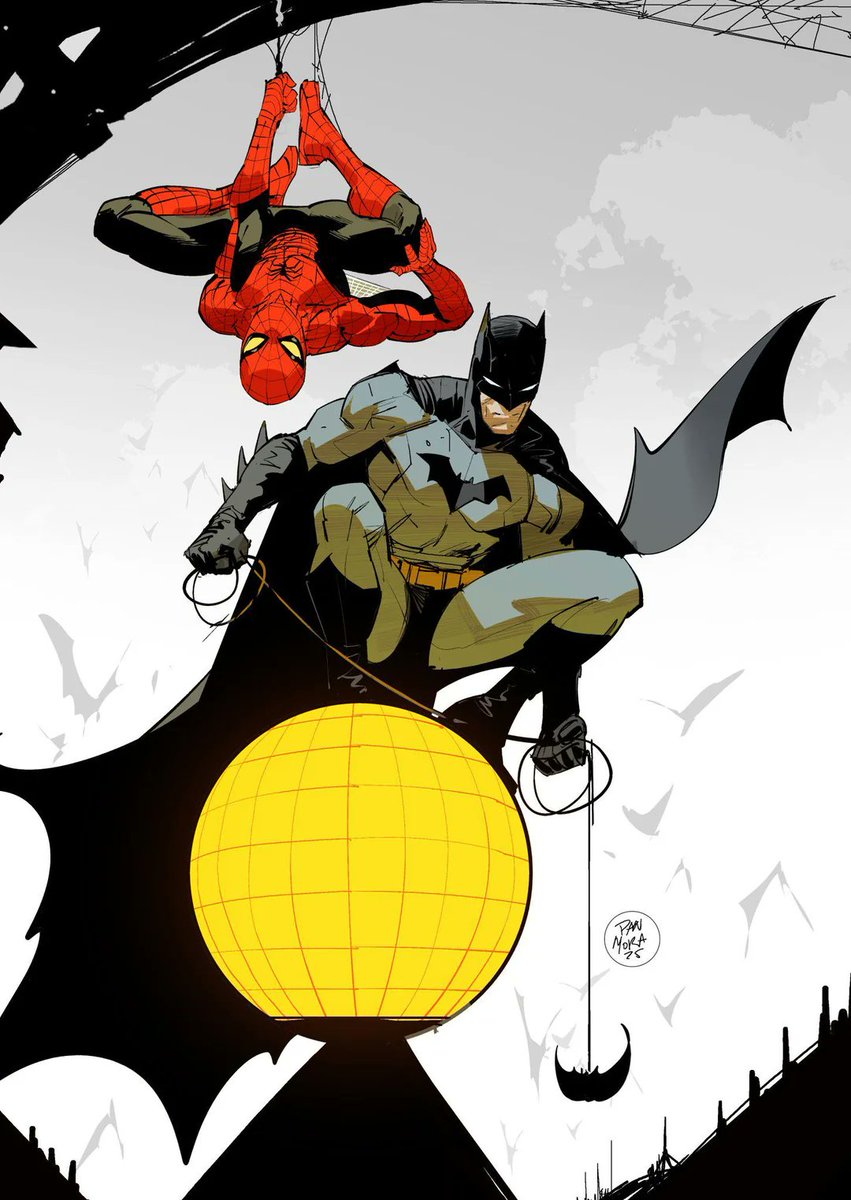 TheBatHome's tweet photo. Batman &amp; Spidey by Dan Mora https://t.co/xPTJraj37m