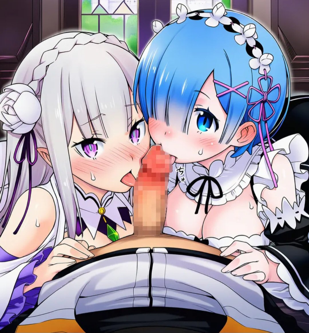 HerbertIannis's tweet photo. Subaru x Emilia x Rem!❤️
#RezerokaraHajimeruIsekaiSeikatsu #rezero #natsukisubaru #emilia #rem #emisuba #subarem #threesome #wholesome #harem #rule34 #nsfw https://t.co/AmX40mHD36