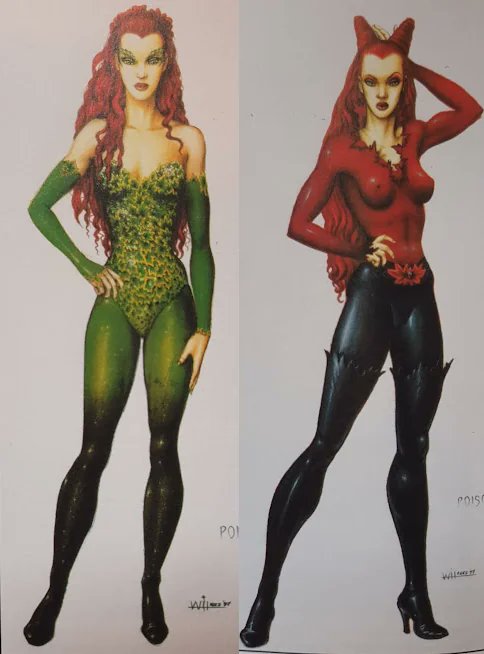 TheBatHome's tweet photo. Concept art for Uma Thurman's Poison Ivy https://t.co/vjPZoY4TGk
