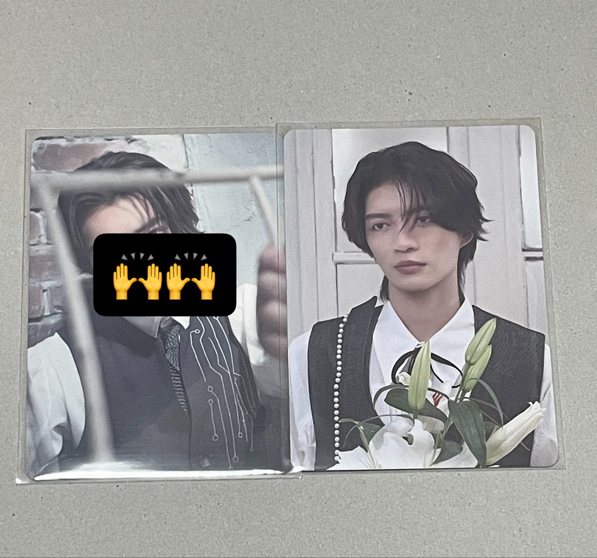 JUMP05ry's tweet photo. 原因は自分にある。 交換 げんじぶ グッズ　仮の現 ランダムトレカ 

【譲】杢代 

【求】小泉

6/27.28神戸、7/7立川 にて手渡し可能です。
お気軽にお声掛けください。 https://t.co/KcWF6CohdL