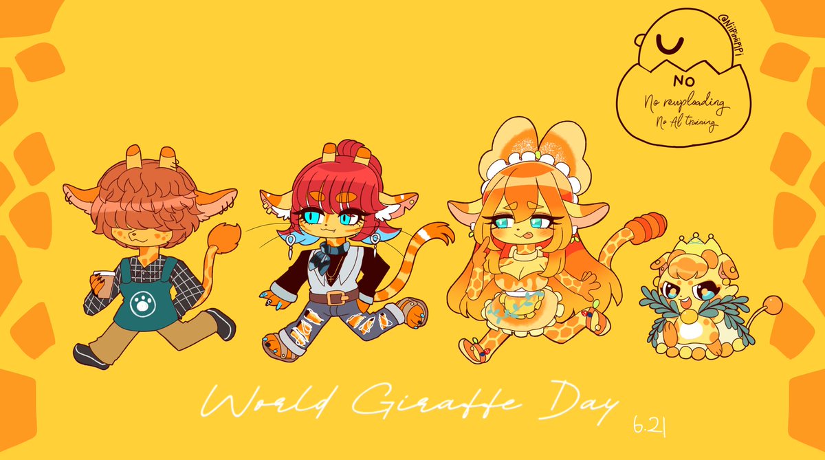Niipiniipipi's tweet photo. 🦒Giraffe Day🦒 https://t.co/sPXKztaFOs