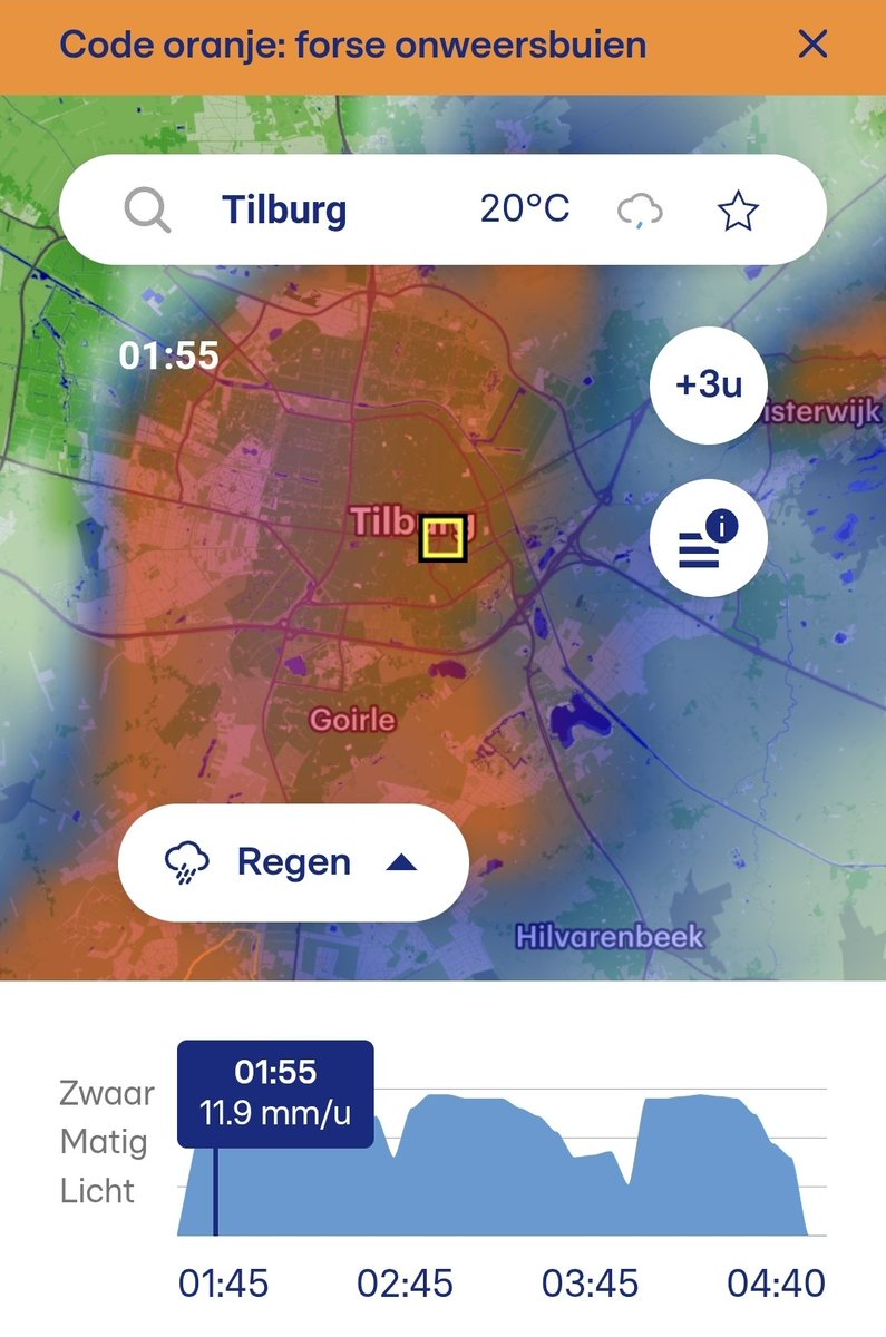 SannePP's tweet photo. Hel en verdoemenis breekt hier los 😮 en raad eens wie er bang is voor #onweer? 🙋🏼‍♀️

#noodweer #codeoranje #Tilburg https://t.co/J9ufyRq6c8