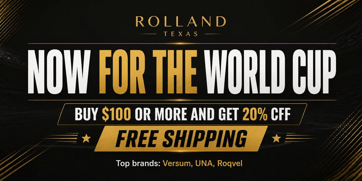 RollandTexas's tweet photo. "Exciting news! Now during the World Cup, you save 20% on purchases of $100 or more, plus enjoy Free Shipping. What are you waiting for? Get your hands on top haircare brands today! ⚽💇 #WorldCupDeals"
Go to https://t.co/Cltn5jQKvb https://t.co/egHjGUqEDA