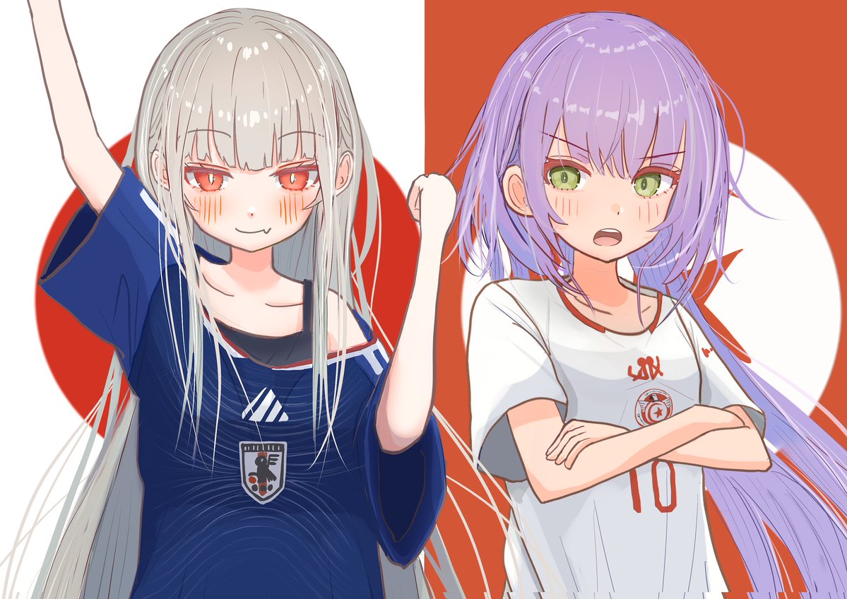 Hirarialumi's tweet photo. 勝負！🇯🇵🆚🇹🇳

＃サッカーイラスト
#日本代表
#チュニジア代表 https://t.co/wSFvEyewHY