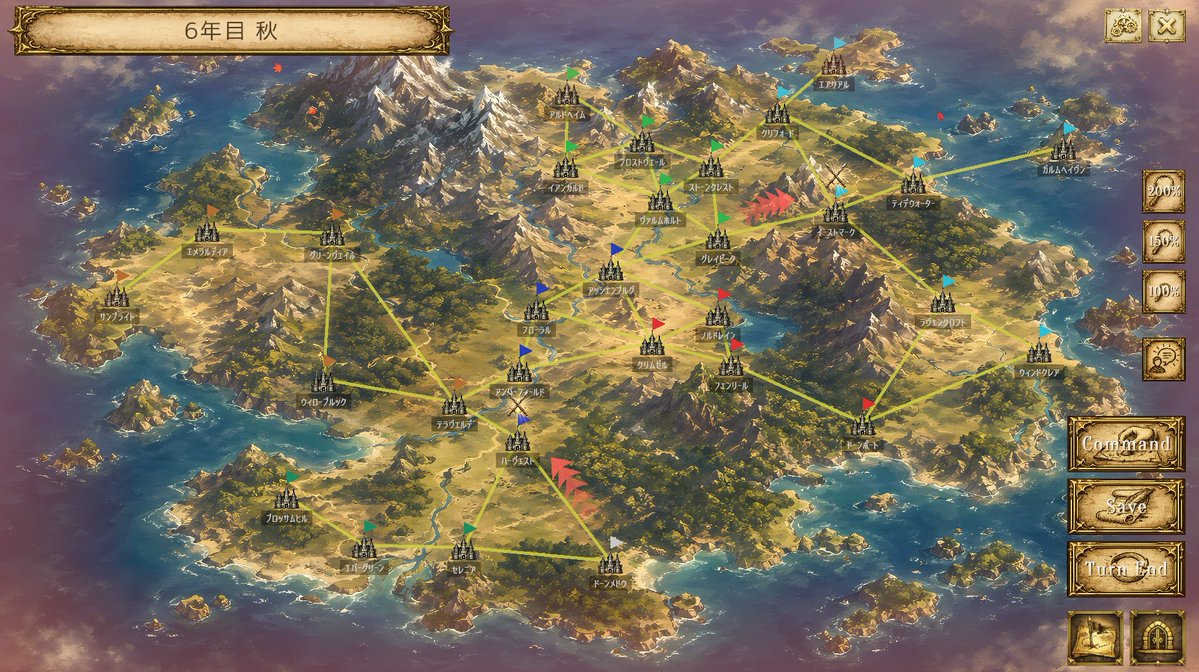 hakubyousai's tweet photo. #フリーゲーム #インディーゲーム #個人開発

🏰『王国創世記 -Kingdom Chronicle-』無料版、本日リリース！

一国の主となり、内政・外交・謀略・戦争で天下統一を目指す本格ターン制ファンタジー戦略SLG。
個性豊かな武将144名を率いて、あなただけの天下取りへ。

▼無料ダウンロード（BOOTH）
https://t.co/pwLKEdx8zn

Steam版（追加要素入り）も近日登場！