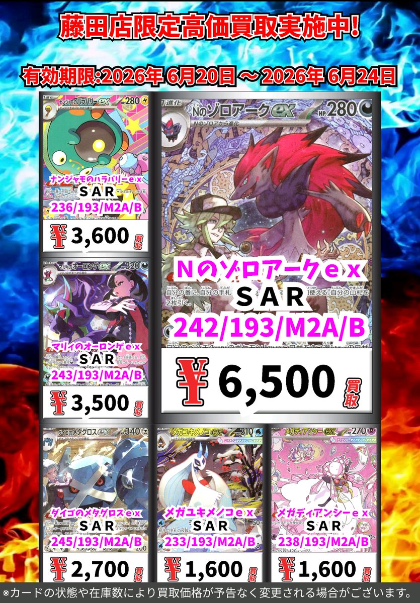 ただいまのカドボ藤田限定 超高価買取！！ 236-193）ナンジャモの