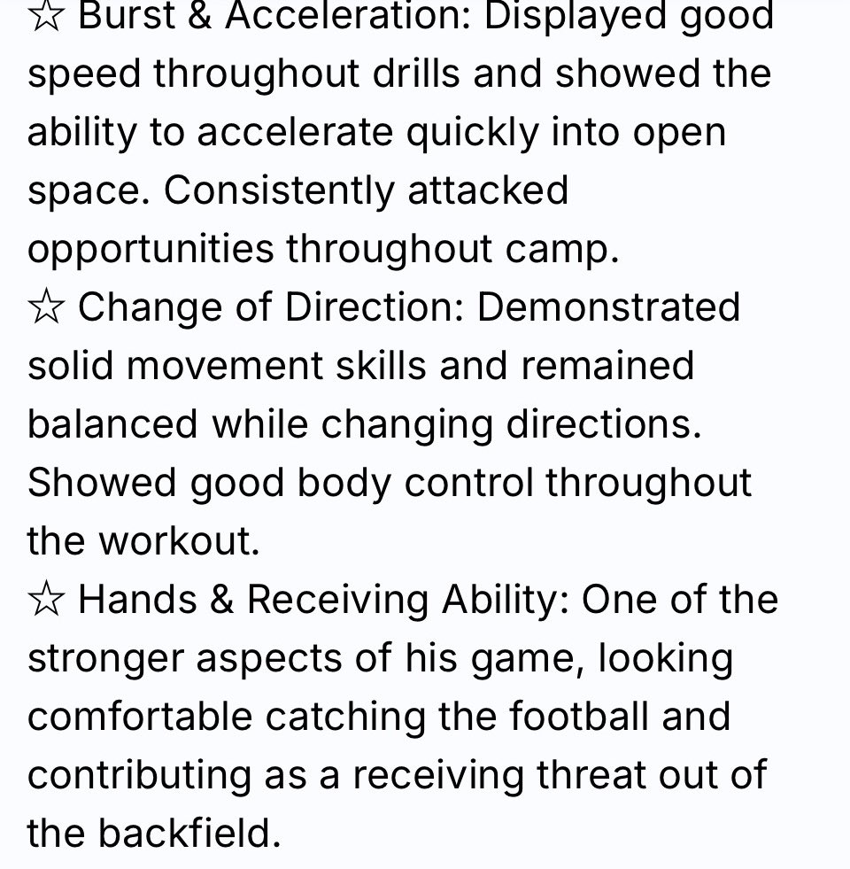 Jojo757_09's tweet photo. Appreciate the recognition from @SixStarFootball following the NC State Prospect Camp.

Grateful for the opportunity to compete, learn, and continue developing my game. Back to work. 💯🏈

@OscarSmithFB @PackFootball 

#AGTG #ClassOf2028 #RB https://t.co/nJEFJI1FNe