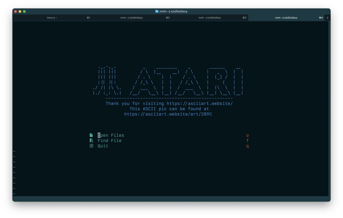 AvocadoMik's tweet photo. just spend a few hours ricing my neovim... hehe https://t.co/jCxA0lfC2M
