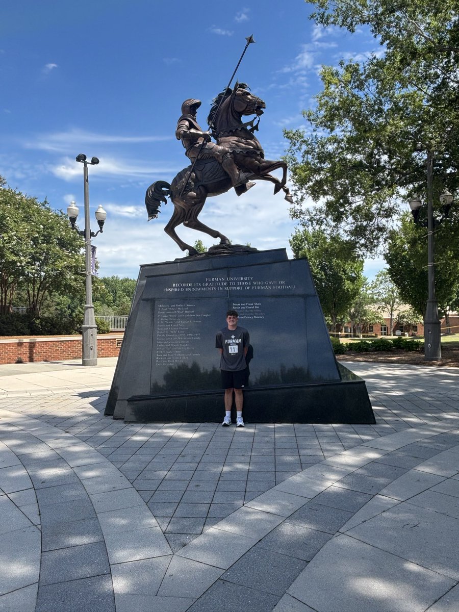CampStartup11's tweet photo. Enjoyed being at Furman today. Thank you to @HughRyan1 and @charlielott12 for the opportunity. Looking forward to building on today’s work. 
@DanOrnerKicking @BennettSwygert @tcook_ohseven https://t.co/SSCvZOn9pz