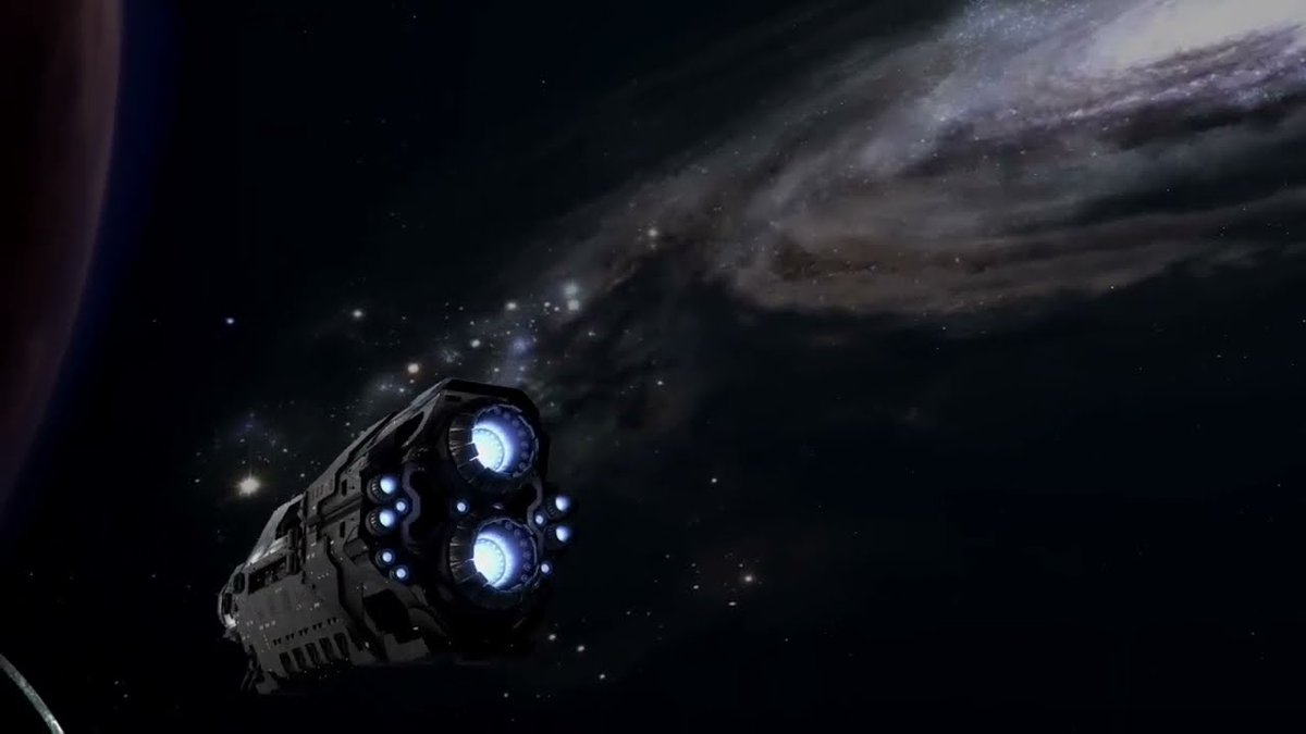 Shugadonk's tweet photo. @ReactionaryLuma Did they completely remove the center of the Milky Way? Its really emphasized in the original in the opening, where the POA appears, and also the ending where it pans up to the milky way and fades to black with the music playing.  They kept it in Reach, and hell, even CEA has it. https://t.co/nFoRzo5pJ0